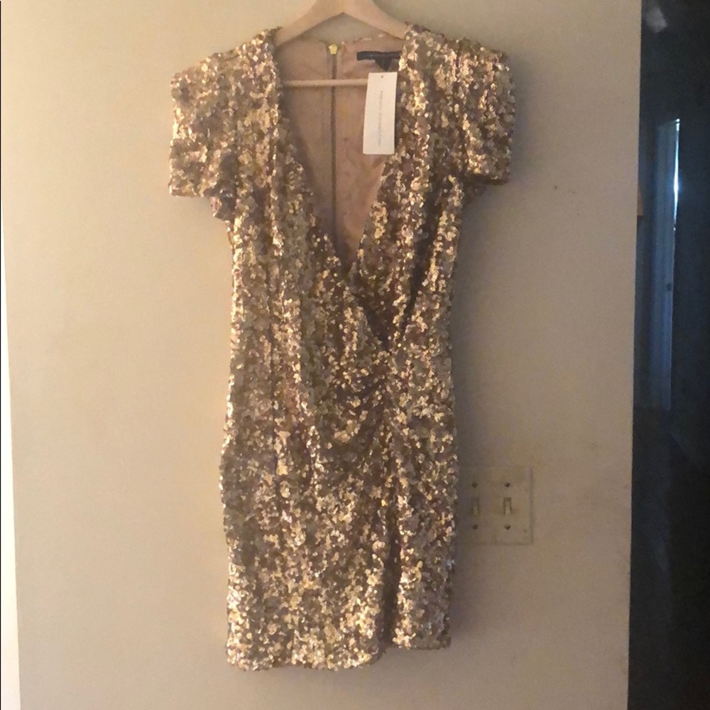 Gold Sequin Dress